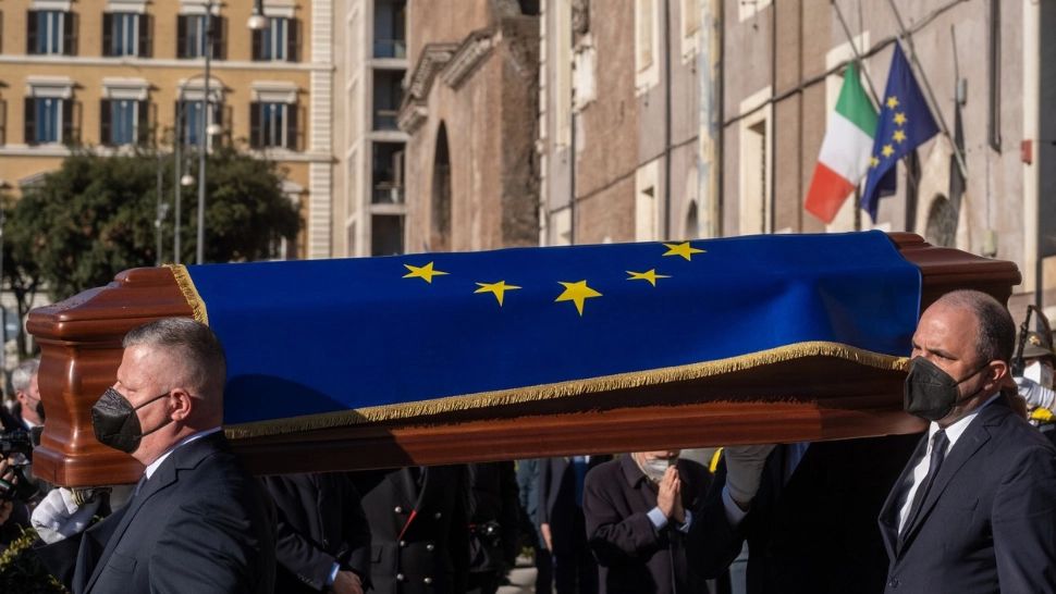 Numeroși lideri politici, prezenți la funeraliile lui David Sassoli, de la Roma