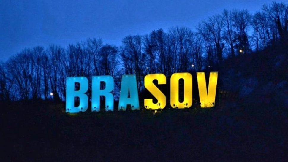 Primăria Brașov și literele de pe Tâmpa vor fi iluminate în culorile steagului Ucrainei: „În semn de solidaritate cu poporul ucrainean”