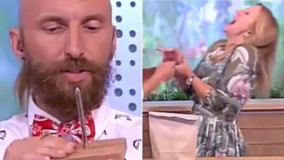 Truc de magie încheiat la spital. Prezentatoarea unei emisiuni a fost grav rănită - Imagini șocante