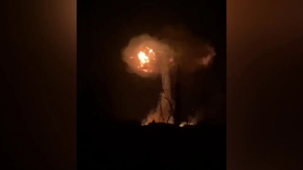 VIDEO - Explozie puternică în zona Donețk 