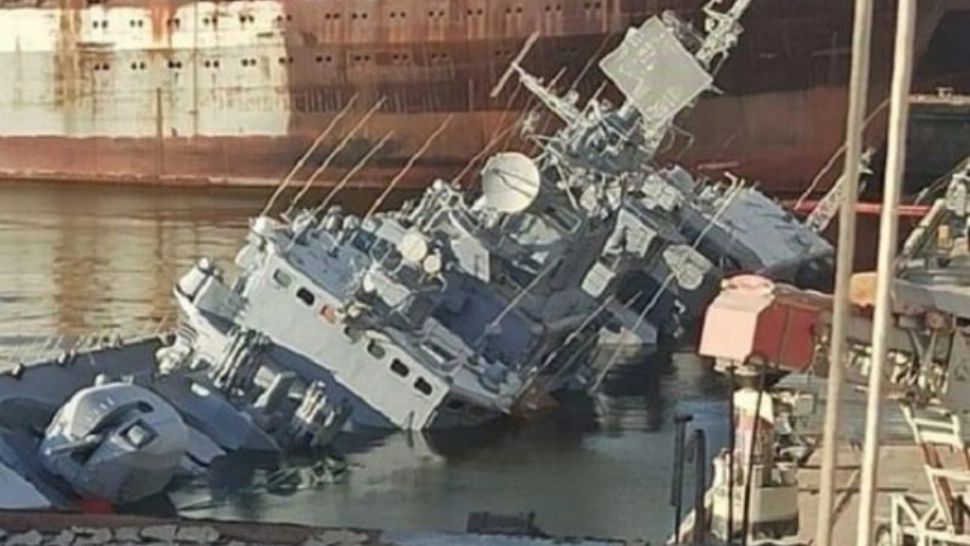 Nava-amiral a Ucrainei nu poate fi folosită în război