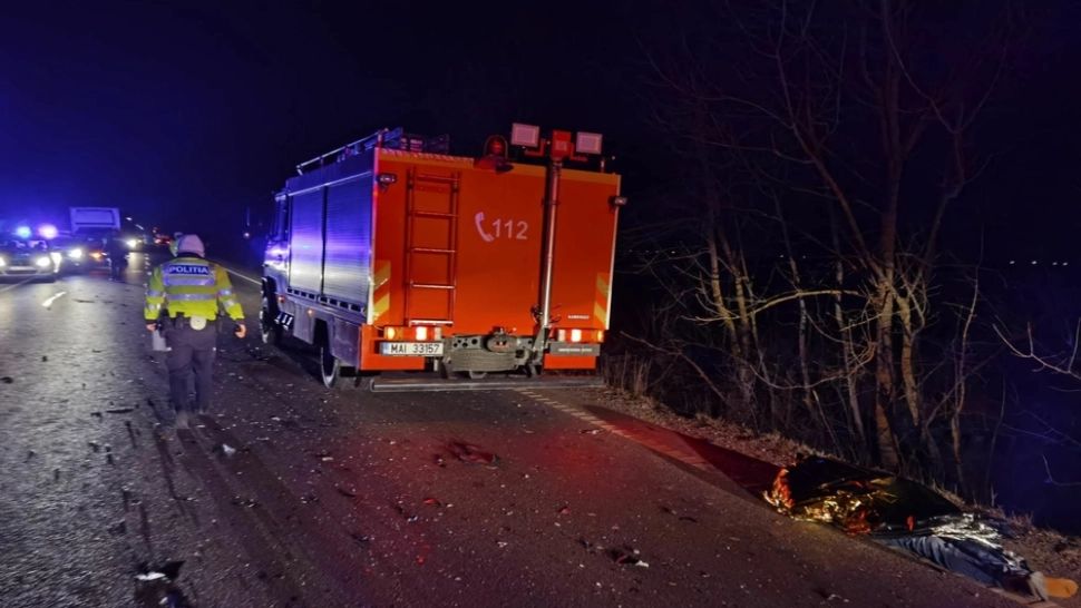 FOTO + VIDEO | Accident devastator în Satu Mare: 1 mort și 5 răniți, dintre care 3 copii din Ucraina