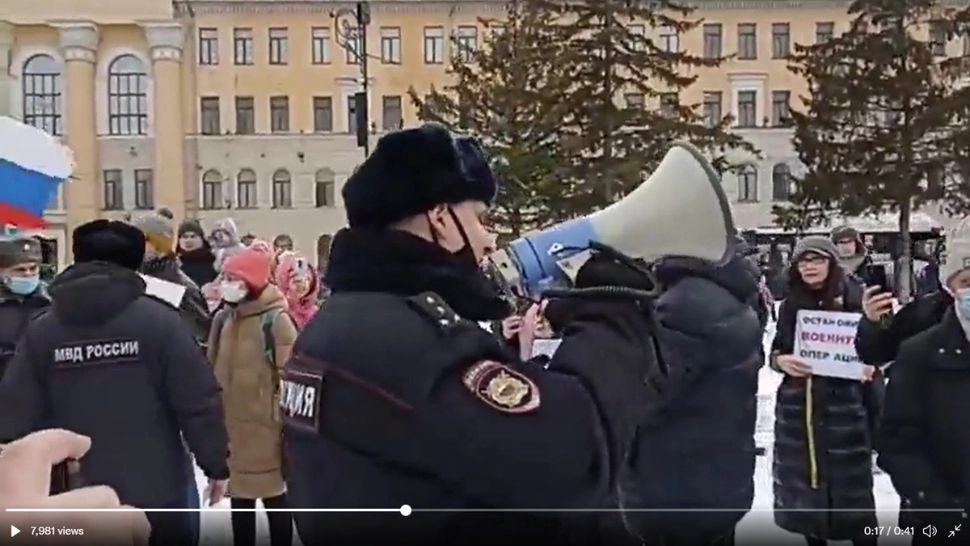 VIDEO | Proteste masive în Tomsk și Irkuțk, Rusia, împotriva invadării Ucrainei