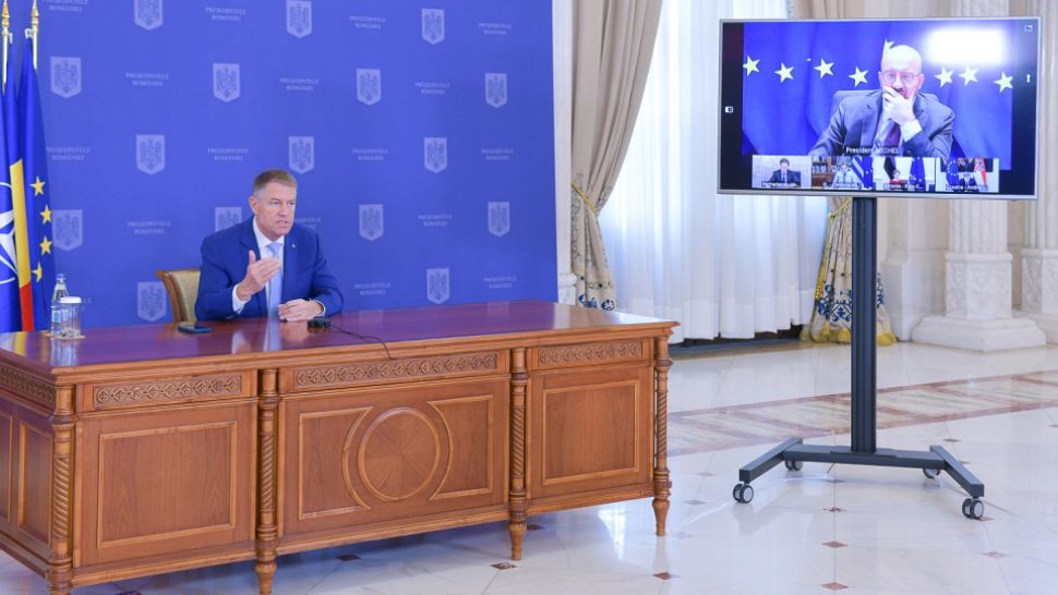 Klaus Iohannis, discuții cu Charles Michel: Pregătiri pentru viitorul Consiliu European - Sprijin umanitar și financiar pentru Ucraina