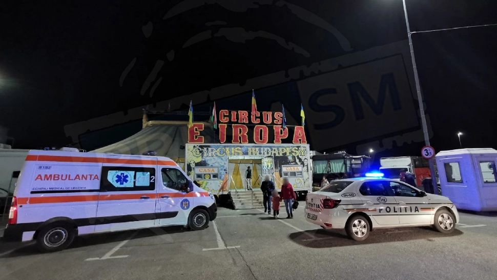 Accident la circ. O acrobată de 25 de ani a căzut de la înălțime. Este în stare gravă la spital