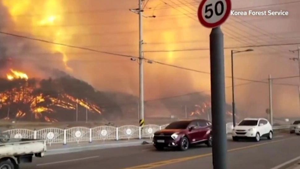 Alertă în Coreea de Sud: INCENDIU VIOLENT lângă o CENTRALĂ atomoelectrică - VIDEO