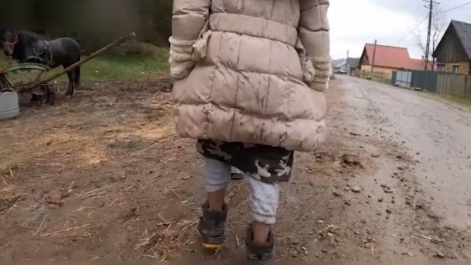 Nouă copii își duc traiul într-un grajd. Cea mai mare dorință a lor: să bea lapte