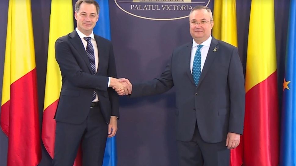 Premierul Belgiei, primit de Nicolae Ciucă la Palatul Victoria