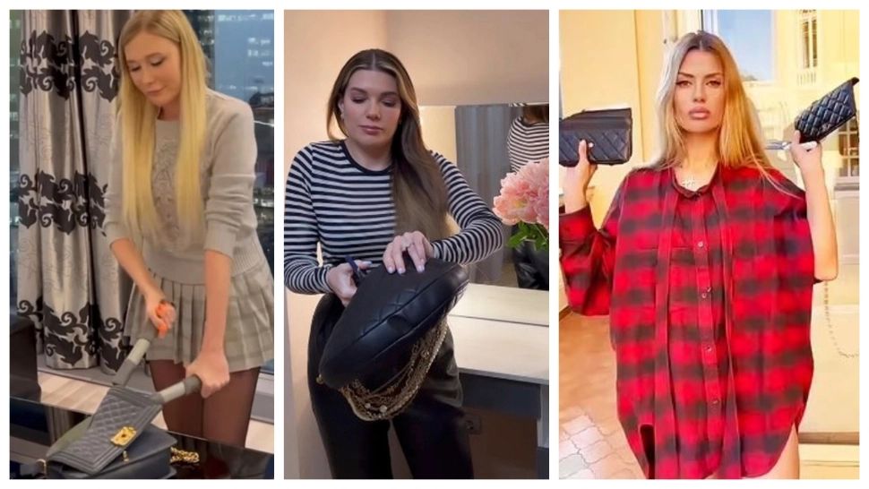 VIDEO | Modelele din Rusia își taie gențile de lux pe rețelele de socializare. Care este motivul