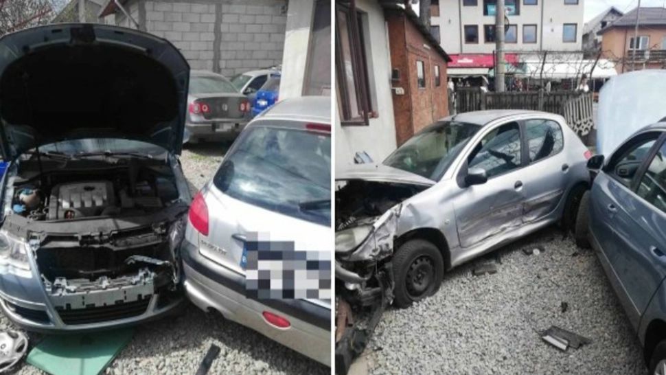 Accident GRAV în Dâmbovița: 2 persoane rănite după ce o mașină a ajuns într-o curte în Pucioasa | FOTO