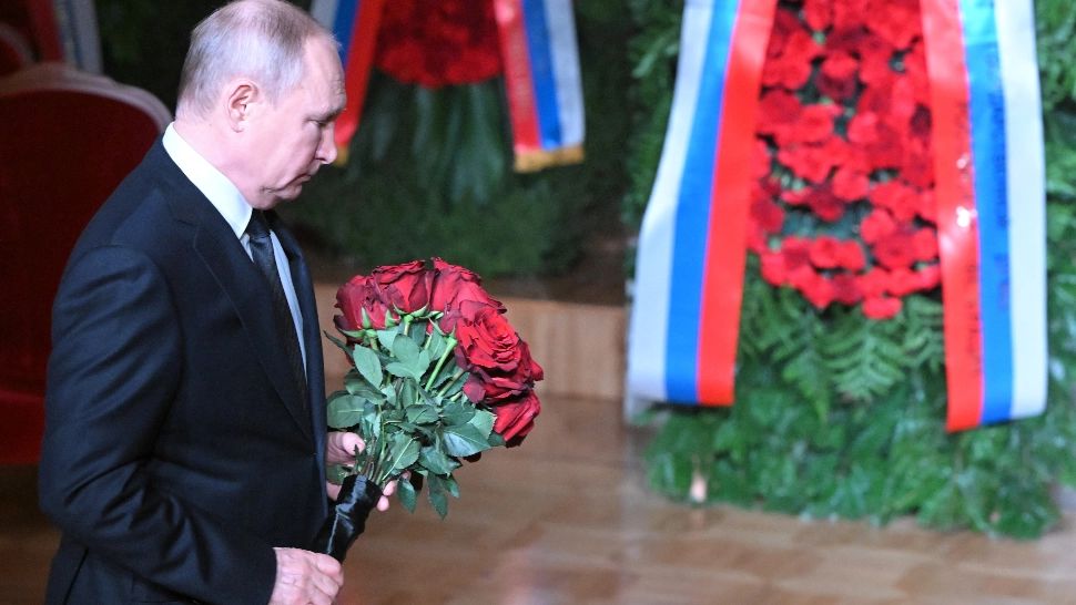 Apariție surprinzătoare a lui Vladimir Putin - Președintele Rusiei a fost prezent la funeraliile lui Vladimir Jirinovski