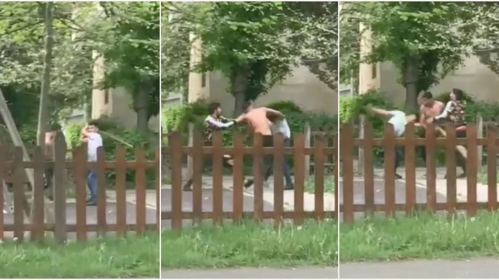 VIDEO | Încăierare cu pumni și picioare într-un parc de copii din Baia Mare