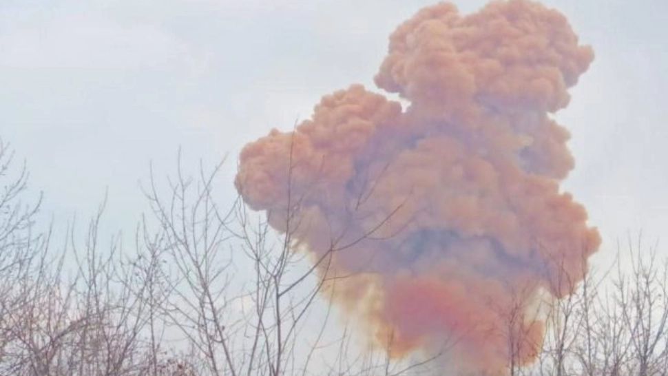 O rachetă rusească a lovit un depozit de azotat de amoniu din Harkov