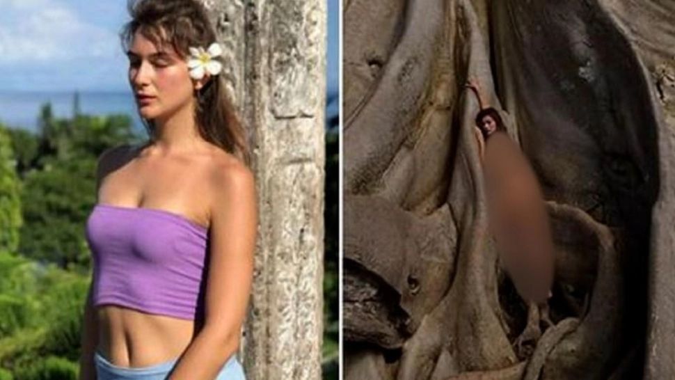 Turistă expulzată după ce a pozat goală lângă un copac sacru din Bali. Localnicii o vor în spatele gratiilor