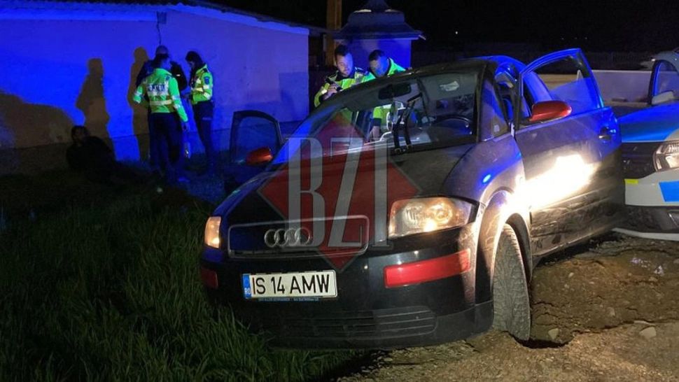 Urmărire ca-n filme, după o șicanare în trafic: agresor cu macetă, accident cu mașina de poliție