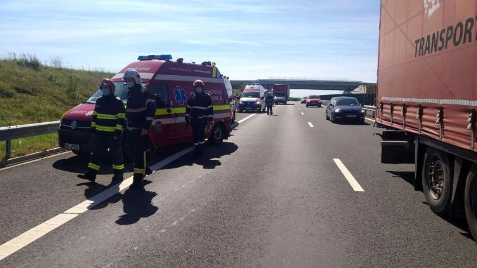 Accident mortal pe autostrada dintre Arad și Timișoara - FOTO 