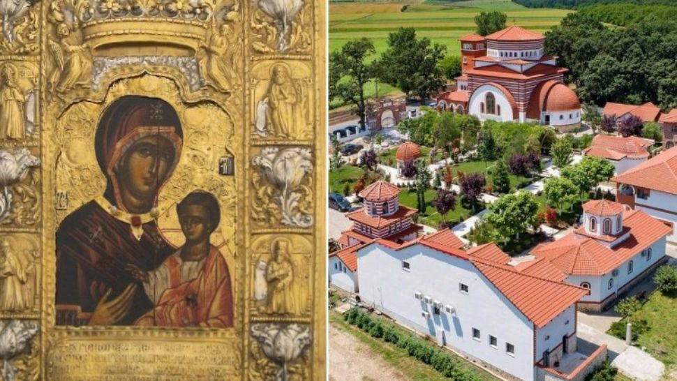 Prima Icoană a Maicii Domnului, pictată de Apostolul Luca, expusă la Mânăstirea Pantocrator până miercuri, 11 mai