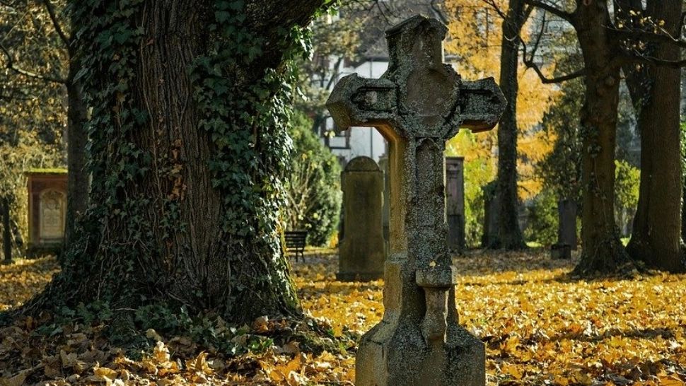 Cimitir din jud. Ialomița, distrus de 4 tineri: cruci smulse, cavouri sparte