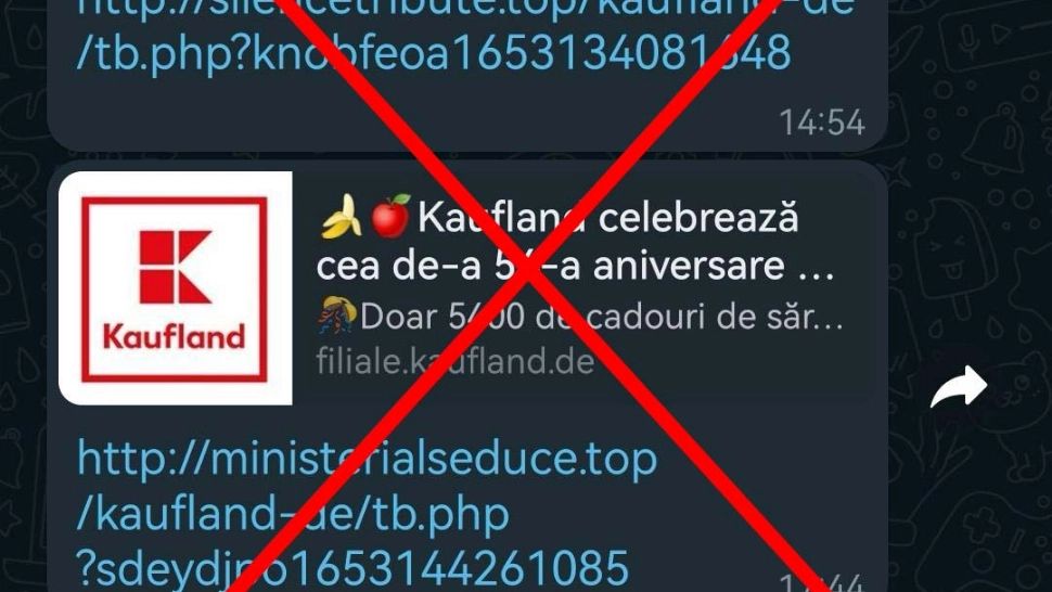 Atenție la „oferte speciale și tombole”! Tentativă de fraudă în numele Kaufland România 
