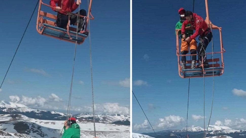 Turiști blocați în telescaun în Valea Dorului. Intervenție Salvamont Sinaia