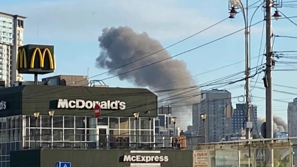 Noi bombardamente în Kiev. Ploaie de rachete rusești în capitala Ucrainei - FOTO