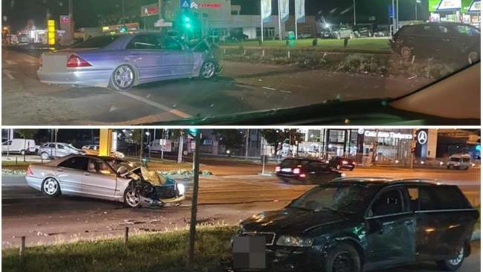 Accident grav în Timișoara. Hoț beat și fără permis, la un pas de moarte - FOTO
