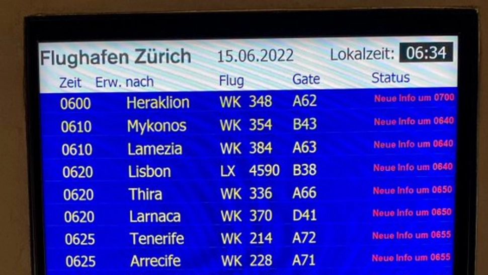 UPDATE Elveția a redeschis spațiul aerian. Timp de câteva ore, niciun avion n-a aterizat și n-a decolat