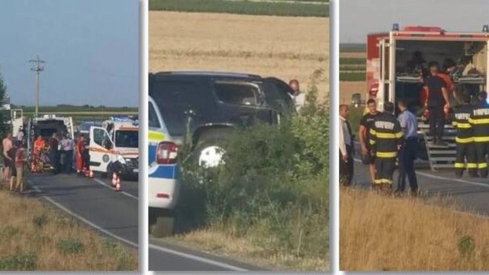 Migranți răniți, abandonați în câmp, în Timiș, după ce mașina s-a răsturnat. Călăuzele, căutate de poliție - VIDEO
