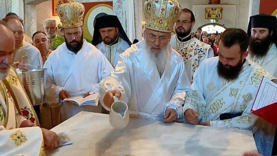 A fost sfințit altarul Bisericii Sf. Ștefan cel Mare din Viena, supranumită „Micul Voroneț”