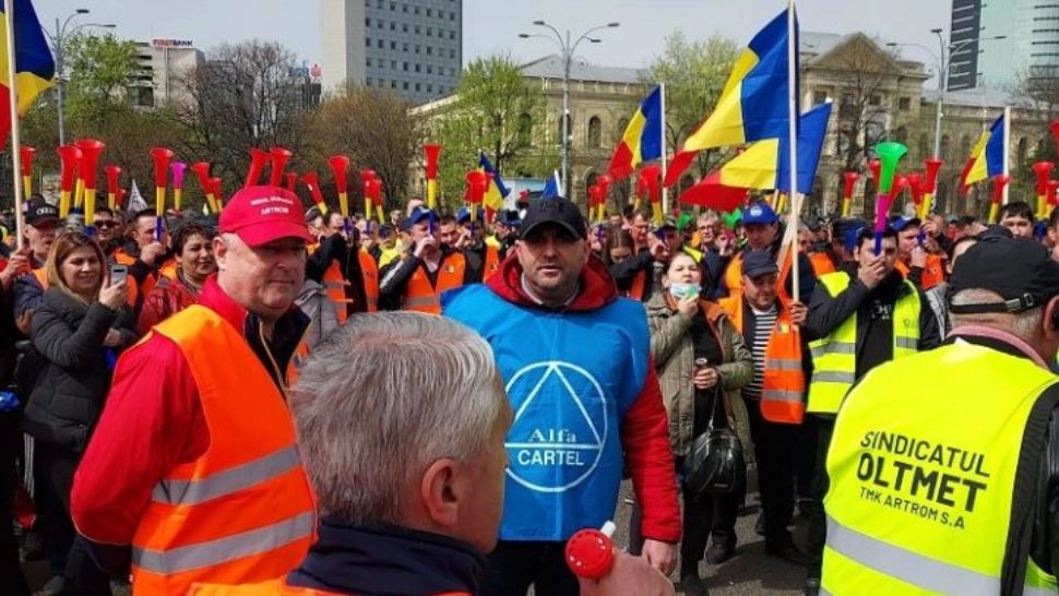 Nou protest de amploare în faţa Guvernului. Sindicaliştii ies în stradă