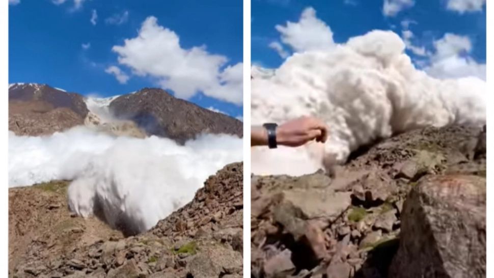 Au scăpat cu viață după ce au fost prinși de avalanșă. Un turist a filmat întreg momentul - VIDEO