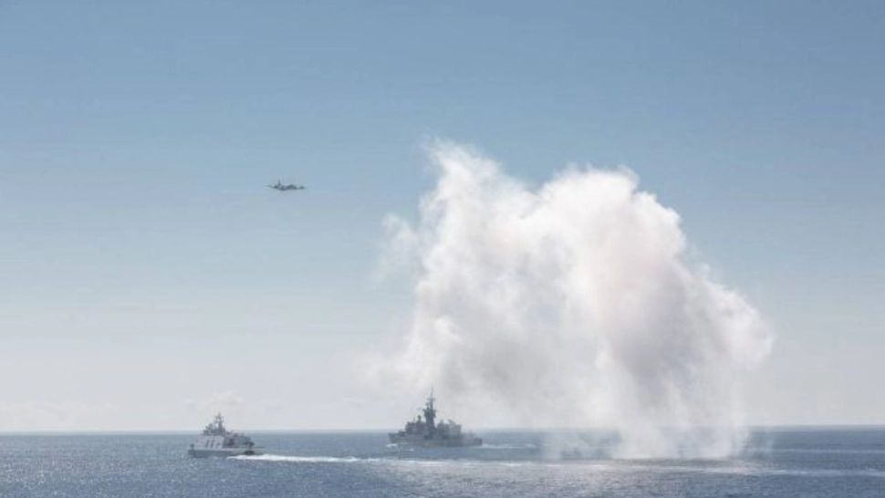 O navă ucraineană a sărit în aer la Gurile Dunării