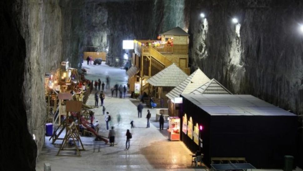 Salina Praid a fost inundată. Turiștii au fost evacuați din subteran - VIDEO