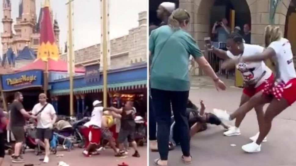 Bătaie generală, la DisneyWorld, după ce o femeie a vrut să se bage în faţă. O familie a primit interdicţie pe viaţă - VIDEO
