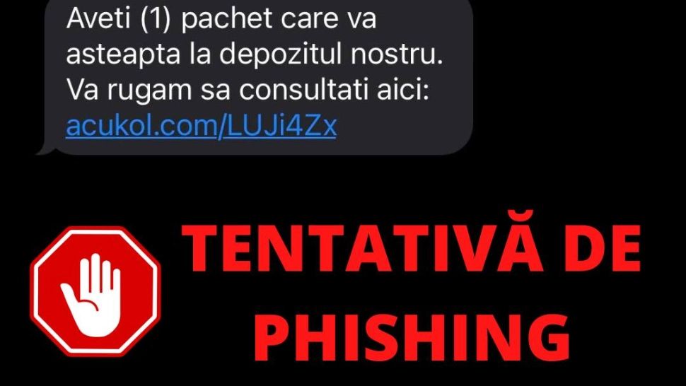 O nouă tentativă de phishing exploatează folosirea serviciilor de curierat. Avertismentul Directoratul de Securitate Cibernetică