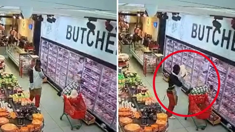 Bebeluș furat dintr-un cărucior de cumpărături în timp ce mama sa alegea produse de la raft - VIDEO
