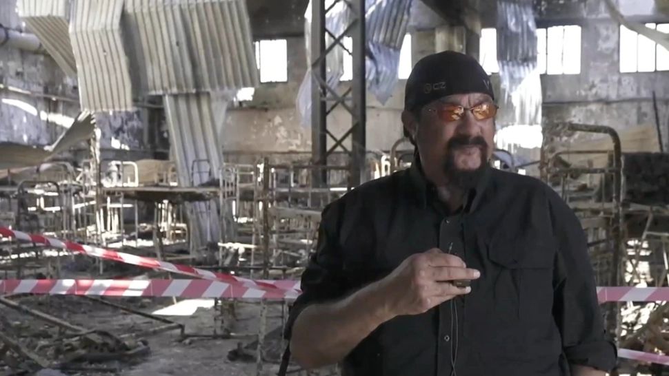 Steven Seagal, susținătorul lui PUTIN, actor principal în propaganda rusă contra Ucrainei - Mesaj halucinant din ruinele închisorii Olenivka