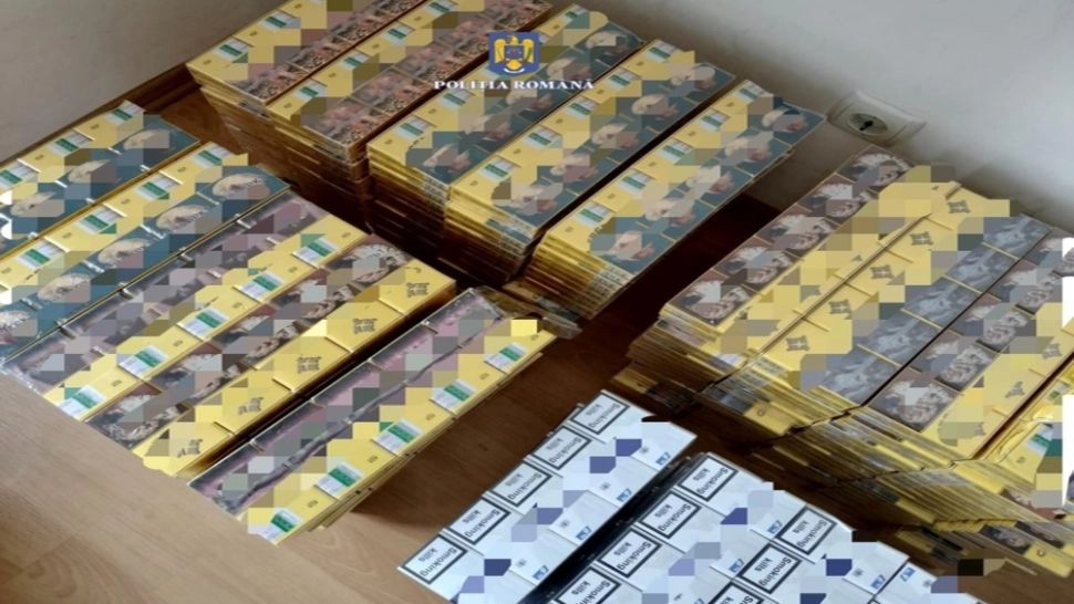 Captură impresionantă în Maramureș. Bărbat prins cu 200.000 de țigarete de contrabandă - FOTO