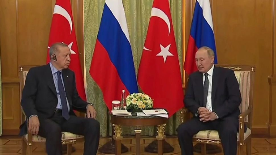 Putin și Erdogan, discuții cruciale despre războiul din Ucraina - VIDEO
