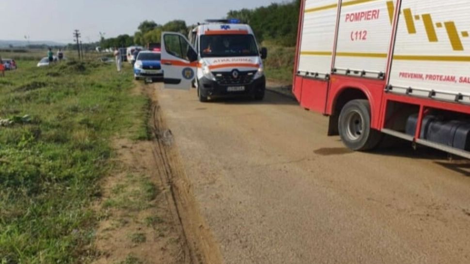 Accident rutier cu 5 victime în Vaslui, un copil de 4 ani în stare critică. A fost solicitat elicopterul SMURD