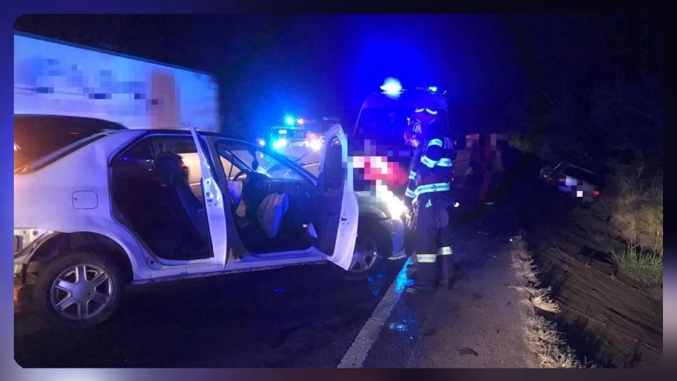 Accident grav pe DN5 pe drumul spre Giurgiu. 3 persoane au ajuns la spital