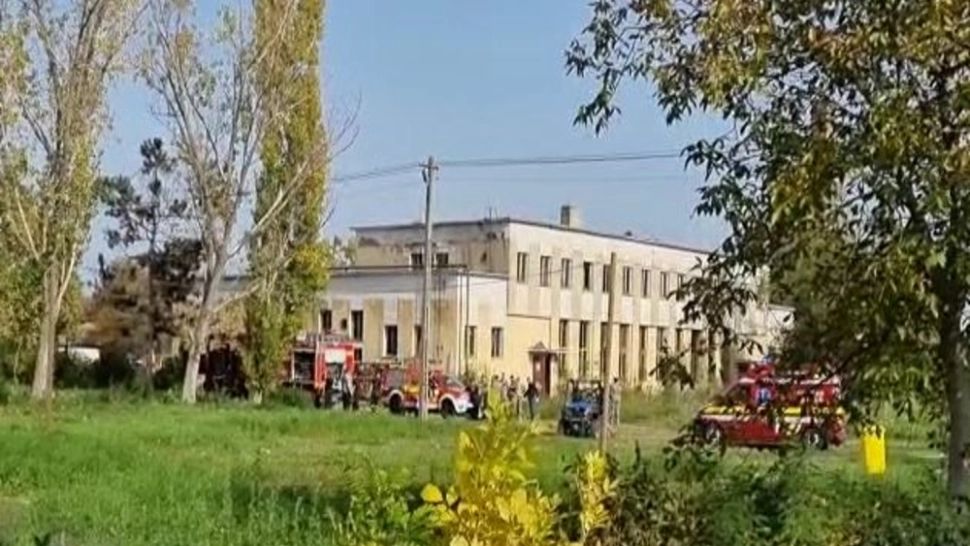 Incendiu la o unitate militară de lângă Timișoara