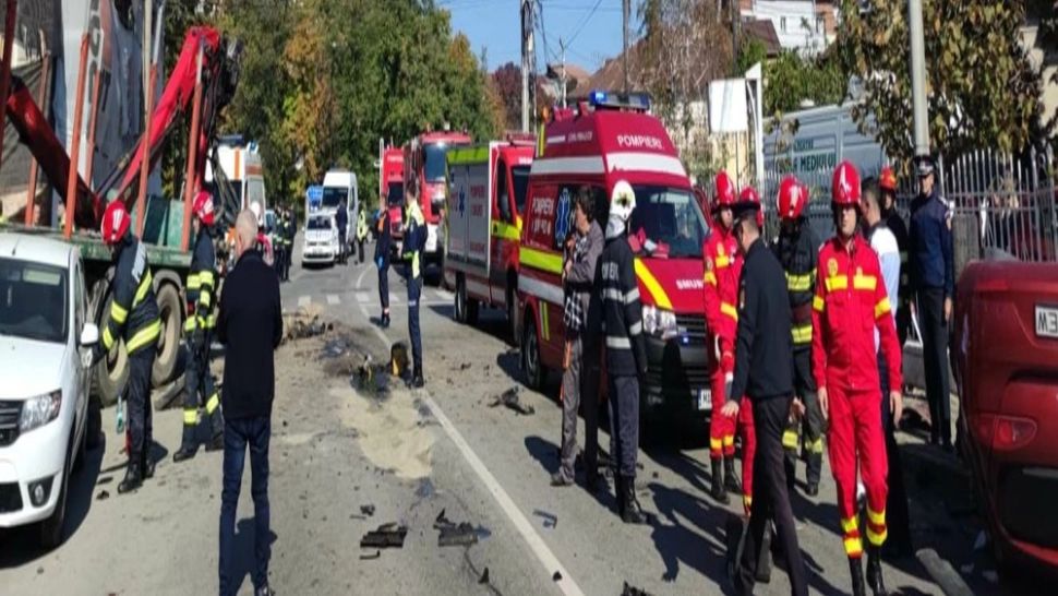  Un mort și un rănit într-un accident extrem de grav, în Slatina - VIDEO
