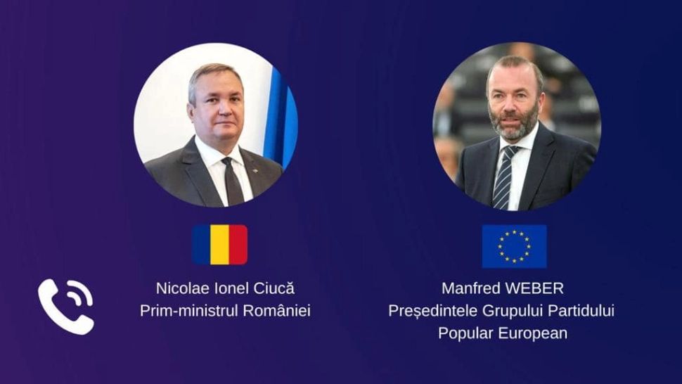 Nicolae Ciucă, discuții cu preşedintele PPE despre încurajarea demersurilor de susţinere a aderării României în Spaţiul Schengen