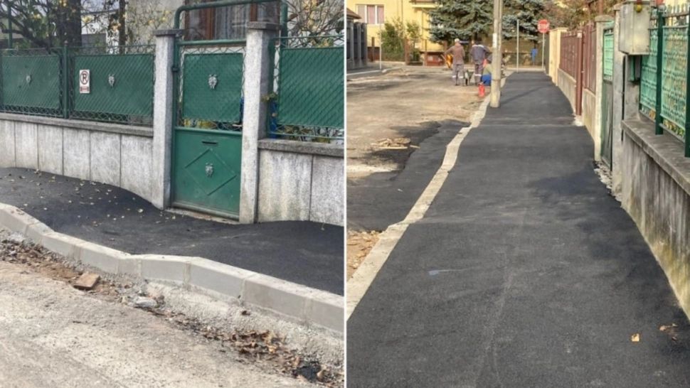 Un bărbat din Lugoj primeşte bani în fiecare zi de la primărie din cauza unor lucrări prost executate