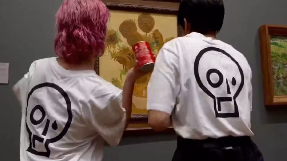 Un tablou semnat Van Gogh, evaluat la 80 de milioane de dolari, vandalizat cu SUPĂ - VIDEO