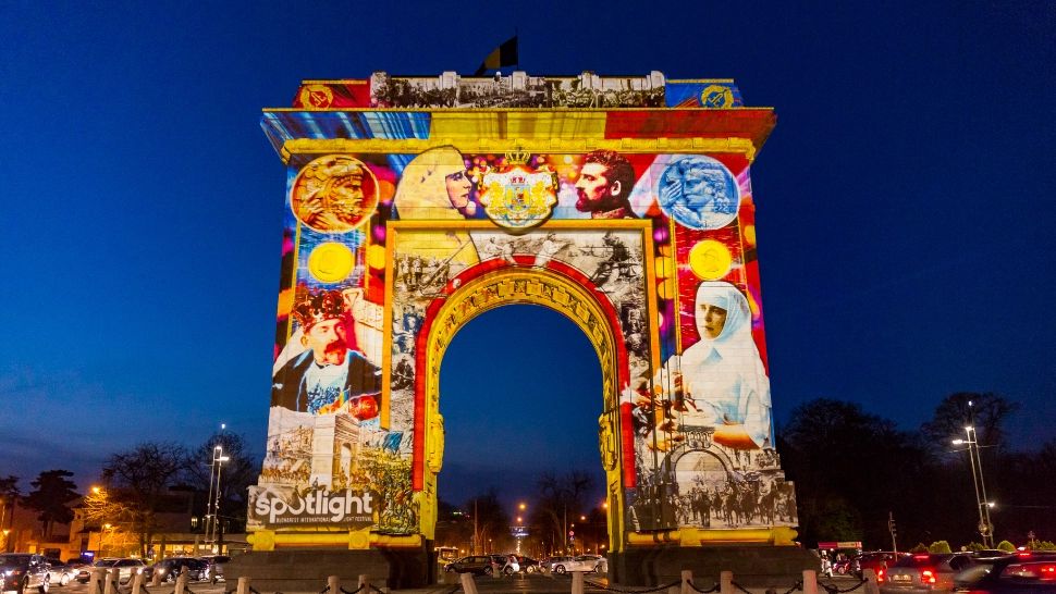 Festivalul Luminii, artracția principală a Bucureștiului. Spectacol de lumini proiectate pe clădirile emblematice