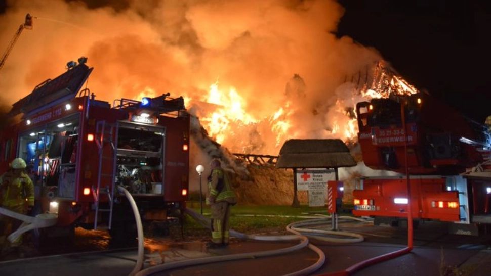 Un adăpost care găzduia refugiați ucraineni a fost încendiat în Germania - FOTO