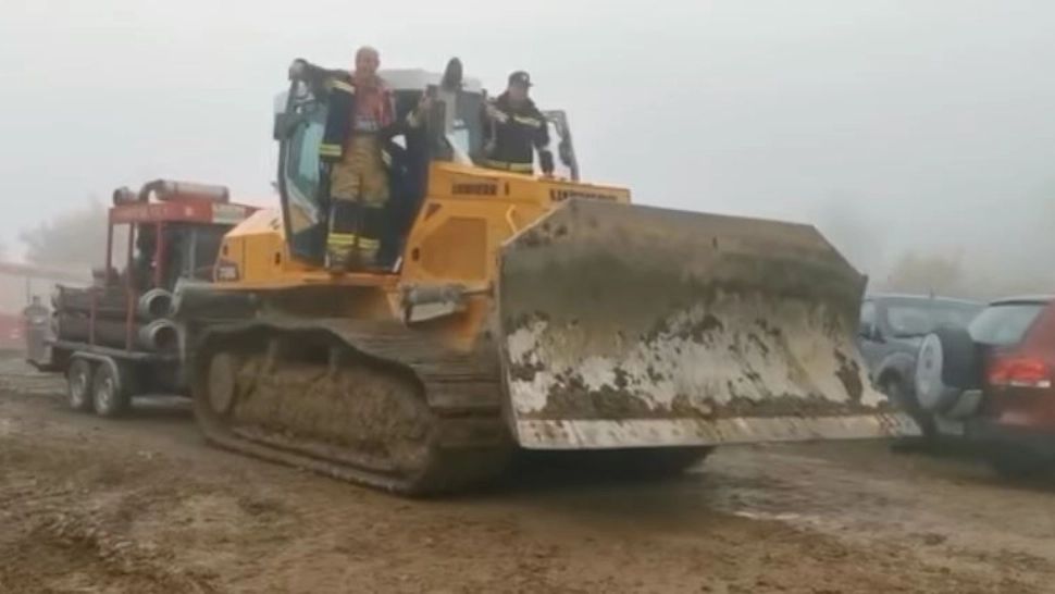 A început evacuarea apei din lacul Tăul Mare, unde s-a constatat o avarie la baraj