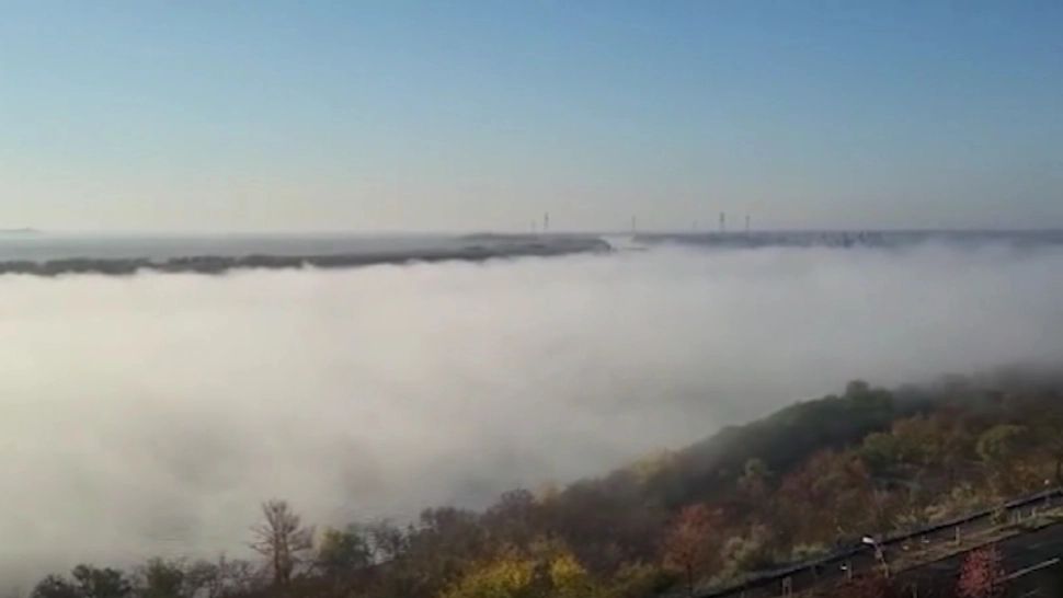 Fenomen SPECTACULOS pe Dunăre: fluviul pare că FIERBE. Care este EXPLICAȚIA